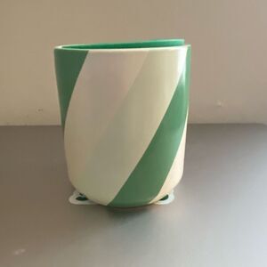 Starbucks green striped 2022 holiday 8oz tumbler NEW